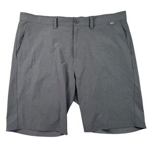 Travis Mathew Mens Size 38 Gray Chino 10” Inseam Golf Shorts